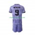 Camisola Real Madrid Karim Benzema 9 Criança Equipamento Segundo 2022-2023 Manga Curta